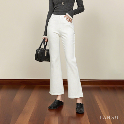 2025秋季新款牛仔九分裤微喇裤