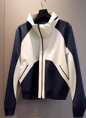 清仓捡漏外套女款春秋2025新款高级感超好看休闲撞色冲锋衣外套女