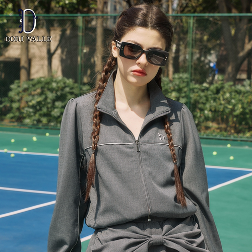 DoriValle蝴蝶结西装半身裙女