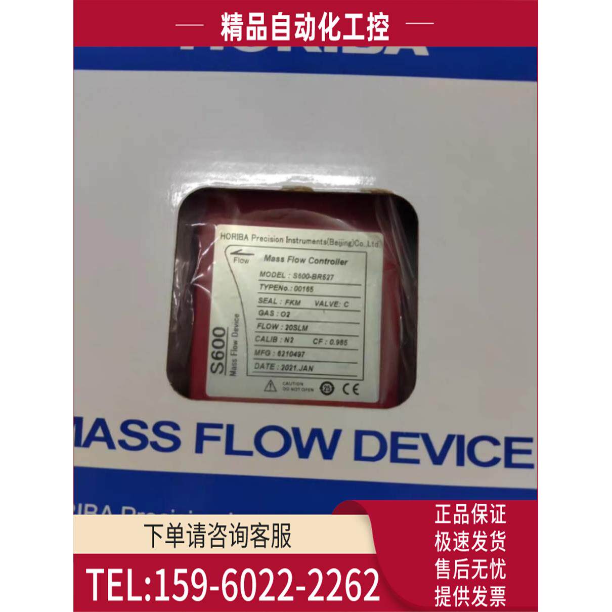 堀场HORIBA流量计S600-BR527 O2 20SLM 封内包 厚礼博S600系列【