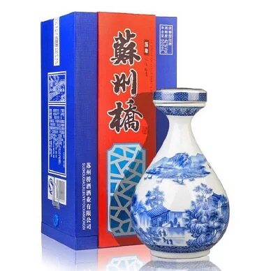 苏州桥国华酒水白酒纯粮食酒高粱酒送礼礼盒500ml瓶装 浓香型42度