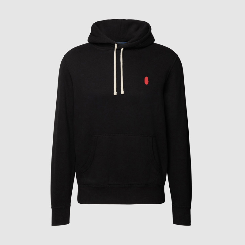 thumbnail for Light luxury style R-series embroidered men's hooded sweatshirt solid color drawstring hoodie cotton warm and comfortable spring and autumn jacket