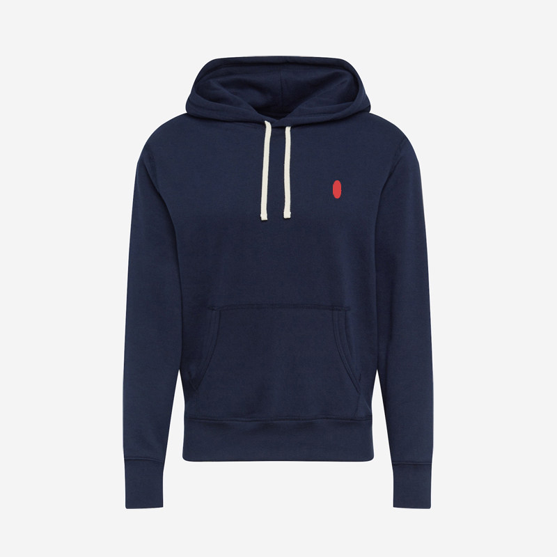 thumbnail for Light luxury style R-series embroidered men's hooded sweatshirt solid color drawstring hoodie cotton warm and comfortable spring and autumn jacket