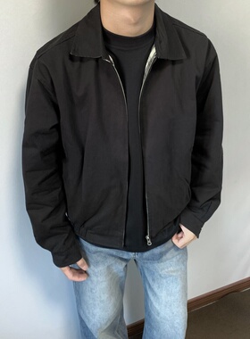 XANYP 美式复古哈灵顿G9夹克翻领短款高级感简约百搭休闲外套上衣