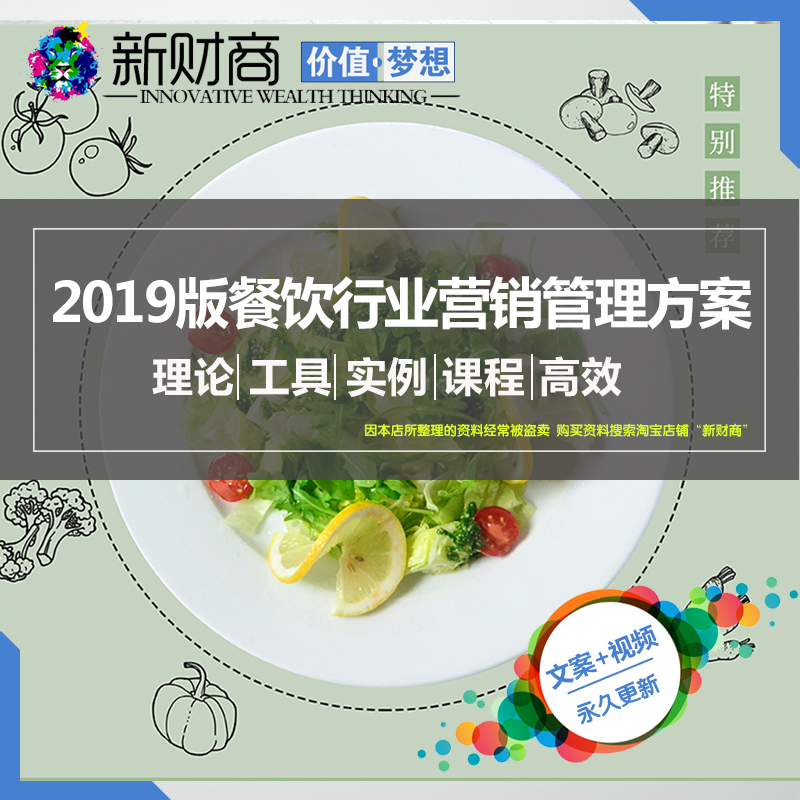 2019餐饮连锁企业开业营销策划节日促销活动推广宣传运营资料