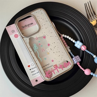 慵懒猫咪适用三星s24ultra手机壳s21 a73 s23fe高级s22pro可爱a10透明a13银框a24手链a31防摔a52s卡通a55