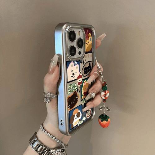 相框小狗适用三星s25edge手机壳s24fe新款s23ultra女s20+/s21小众a05s高级感a14潮流a26卡通a33防摔a52/a54