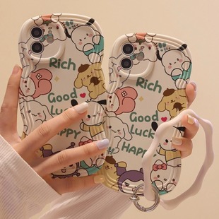 a54情侣男女a51全包a32防摔软壳a20 s22ultra可爱a73新款 波浪边卡通帕恰狗适用三星s23 手机壳s20fe硅胶a42