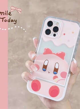 卡通星之卡比适用三星s22ultra手机壳s21+/s20fe隐形支架note10+/a04可爱a12新款a23女a34防摔a51/a53全包a71