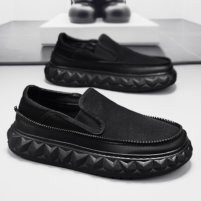 男鞋夏季透气休闲运动轻便舒适软底不累脚大码防臭黑色老北京布鞋