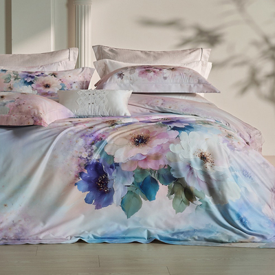 120支高档四件套埃及长绒棉数码印花全棉贡缎法式秋冬床上用品