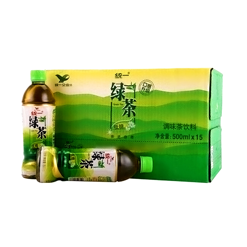 统一绿茶500mlx15瓶新老包装随机发货 北京包邮1