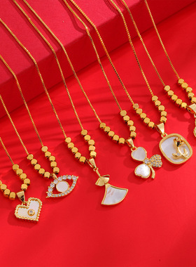 爆款ins项链手链，镀金不掉色，夏季高级感小众设计轻奢饰品