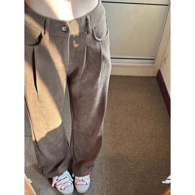 阔腿直筒裤子女秋冬2025新款高腰垂感百搭休闲裤