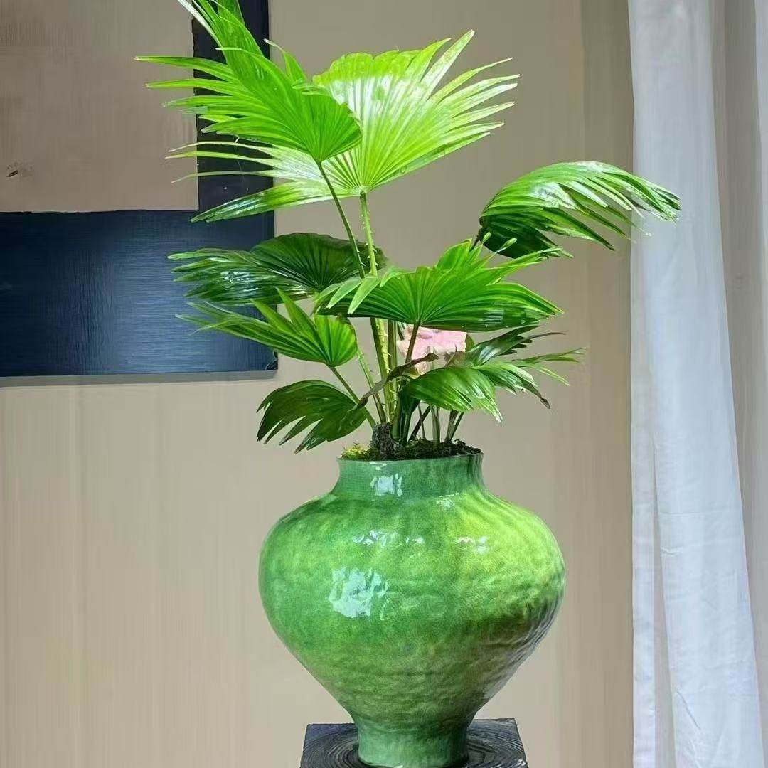 手工花盆花器家居茶室摆件