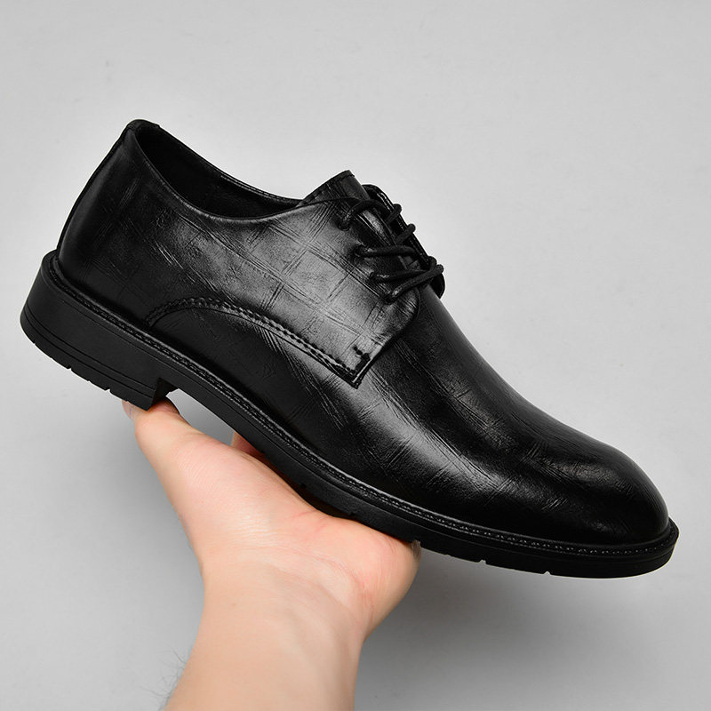 皮鞋男款2026新款真皮夏季英伦潮流男士软底软皮商务正装休闲男鞋