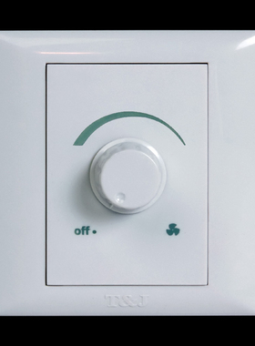 天基电气86型电风扇调速开关 220V无极调速器面板400VA白色