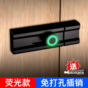 免打孔卧室门锁简易门锁门闩插销锁扣木门房门锁卡扣门窗反锁神器
