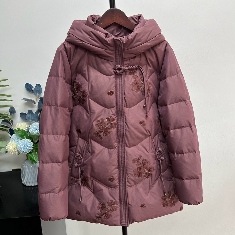 冬季奶奶装羽绒服加厚保暖外套