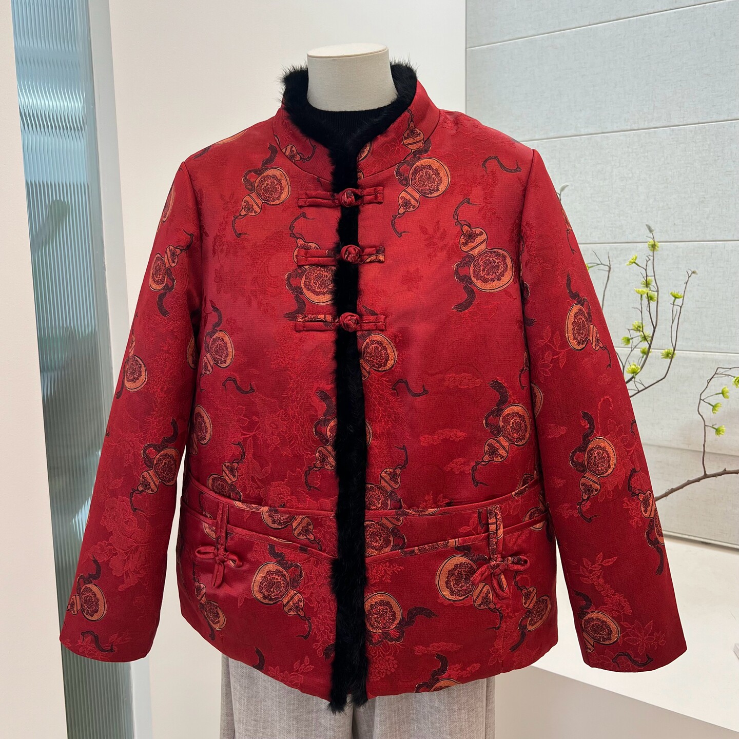 冬季奶奶装90羽绒服保暖外套