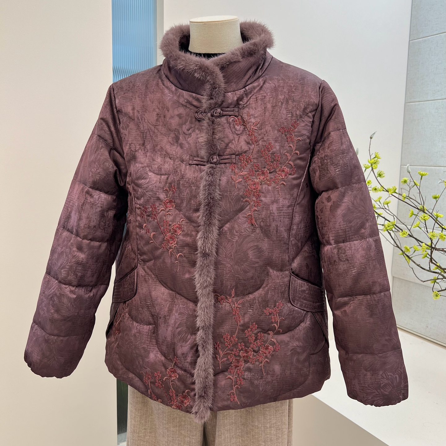 冬季奶奶装保暖羽绒服外套90绒