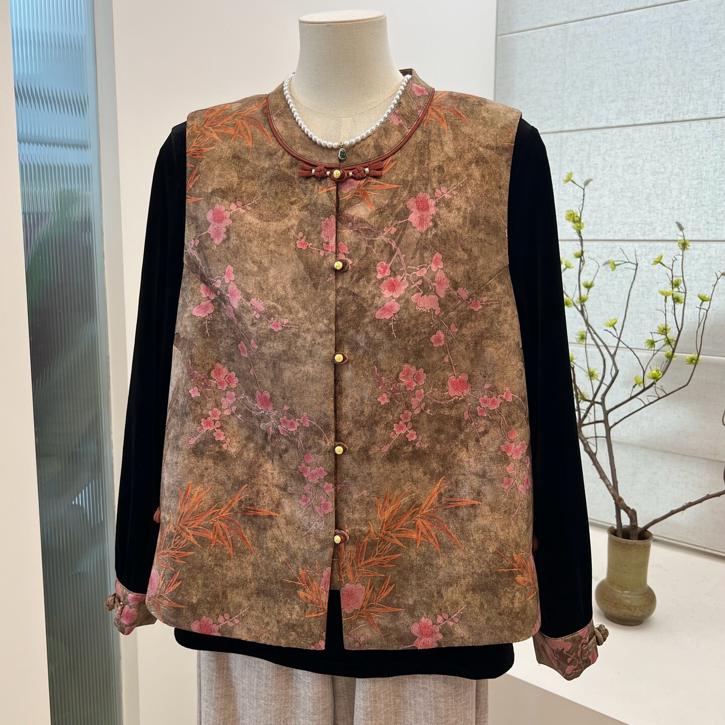 高贵新款春季妈妈装中式两件套
