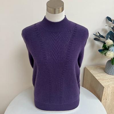 100%纯羊毛中老年妈妈装半高领