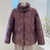 专柜品冬季 中老年妈妈装 保暖85绒羽绒服外套奶奶老人毛领宽松上衣