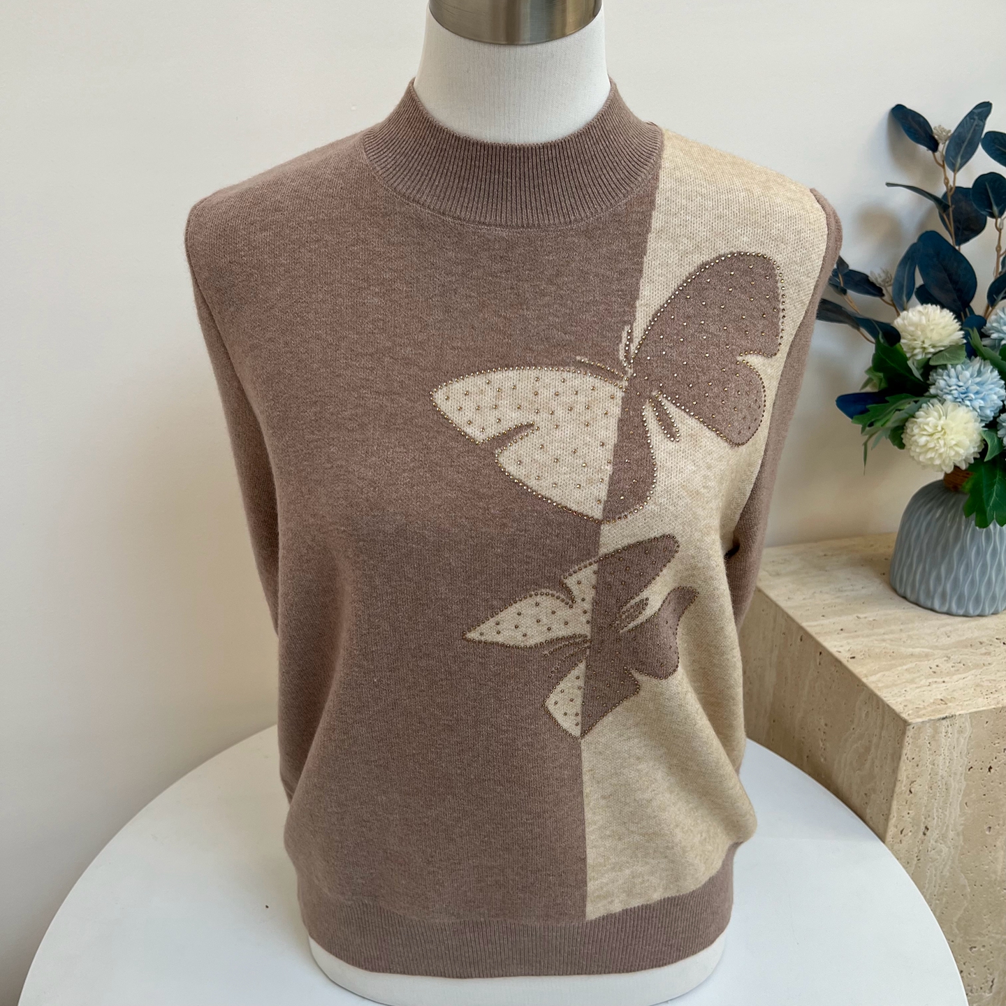 秋冬妈妈装宽松针织衫毛衣