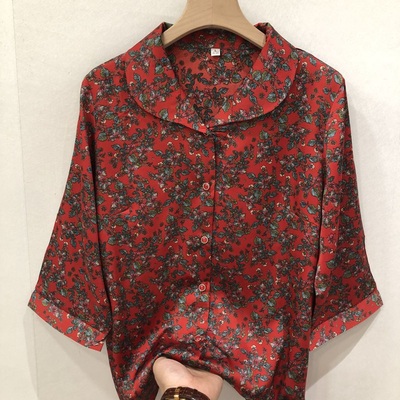 夏季舒适凉爽中老年人女装衬衣