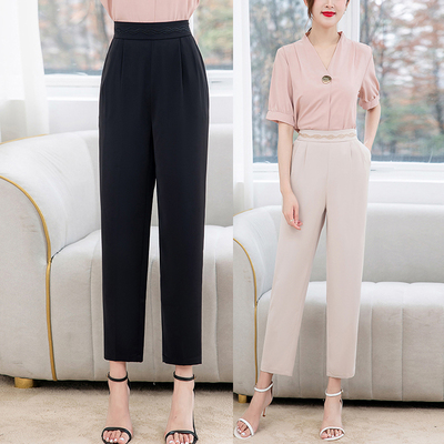妈妈裤子夏季新款气质显瘦大码
