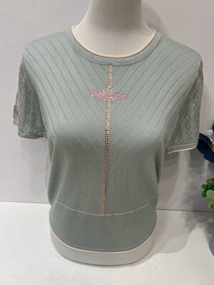 特大码胖妈妈夏季翻领套头