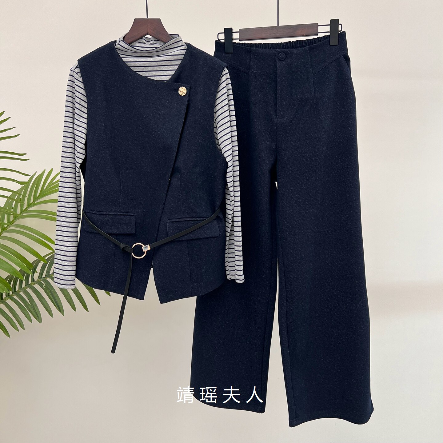 春季新款妈妈装三件套女装