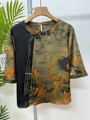 夏季新品中老年洋气妈妈装奶奶装