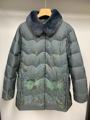 商场货冬季妈妈装保暖85绒羽绒服