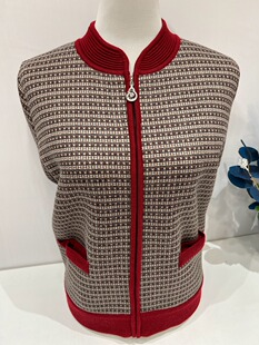 冬季新款妈妈装外套毛衣女外婆奶奶针织羊毛衫女中老年拉链短款