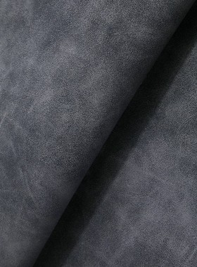 欧美羊巴皮仿棉绒底厚度0.8mm复古双色皮料沙发座椅软包PU革DIY