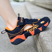 男童包头凉鞋 男孩框子鞋 镂空夏季 匹克企鹅中大童儿童运动包头凉鞋