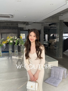 无事小神仙Wcouture原创 心形领修身鱼尾针织吊带连衣裙