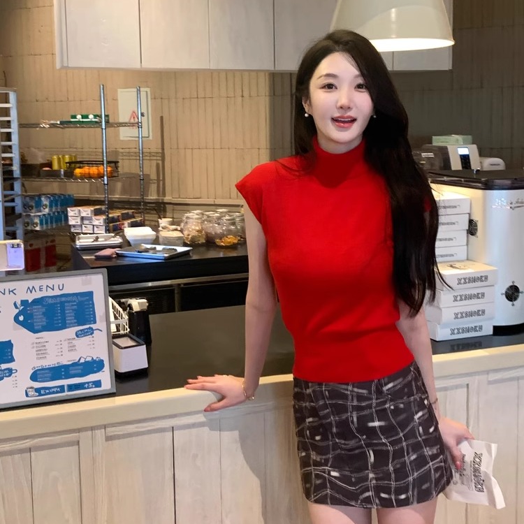 梨形天菜Wcouture原创 自带安全裤的超高腰不对称设计包臀短裙