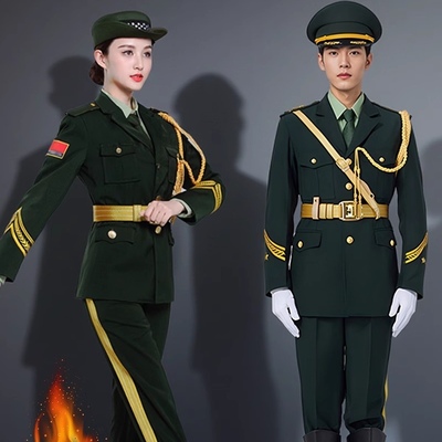 学校国旗护卫队礼服中小学生升旗服装高中升旗手国旗班仪仗队服装