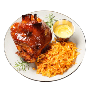 奎斯特李德国烟熏咸猪肘猪手猪脚冷冻半成品猪蹄膀约850g-900g