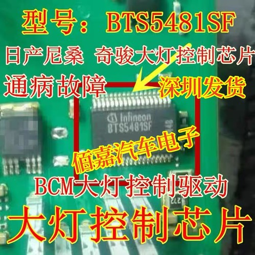 BTS5481SF 适用日产尼桑汽车电脑BCM大灯控制驱动IC芯片全新进口