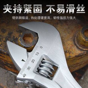 拓力士活动扳手12寸万能活口工业级24多功能大开口管钳30正品工具