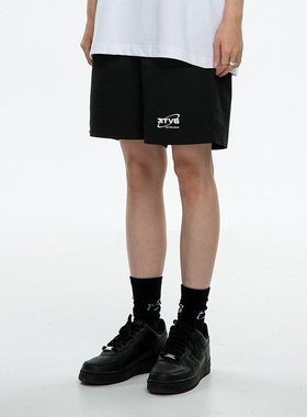 RTVG[RETROVEGAS]国潮牌街头宽松百搭基础款男女情侣纯色休闲短裤