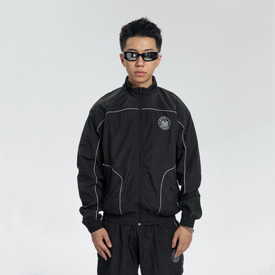 RTVG立领修身Drill反光运动外套