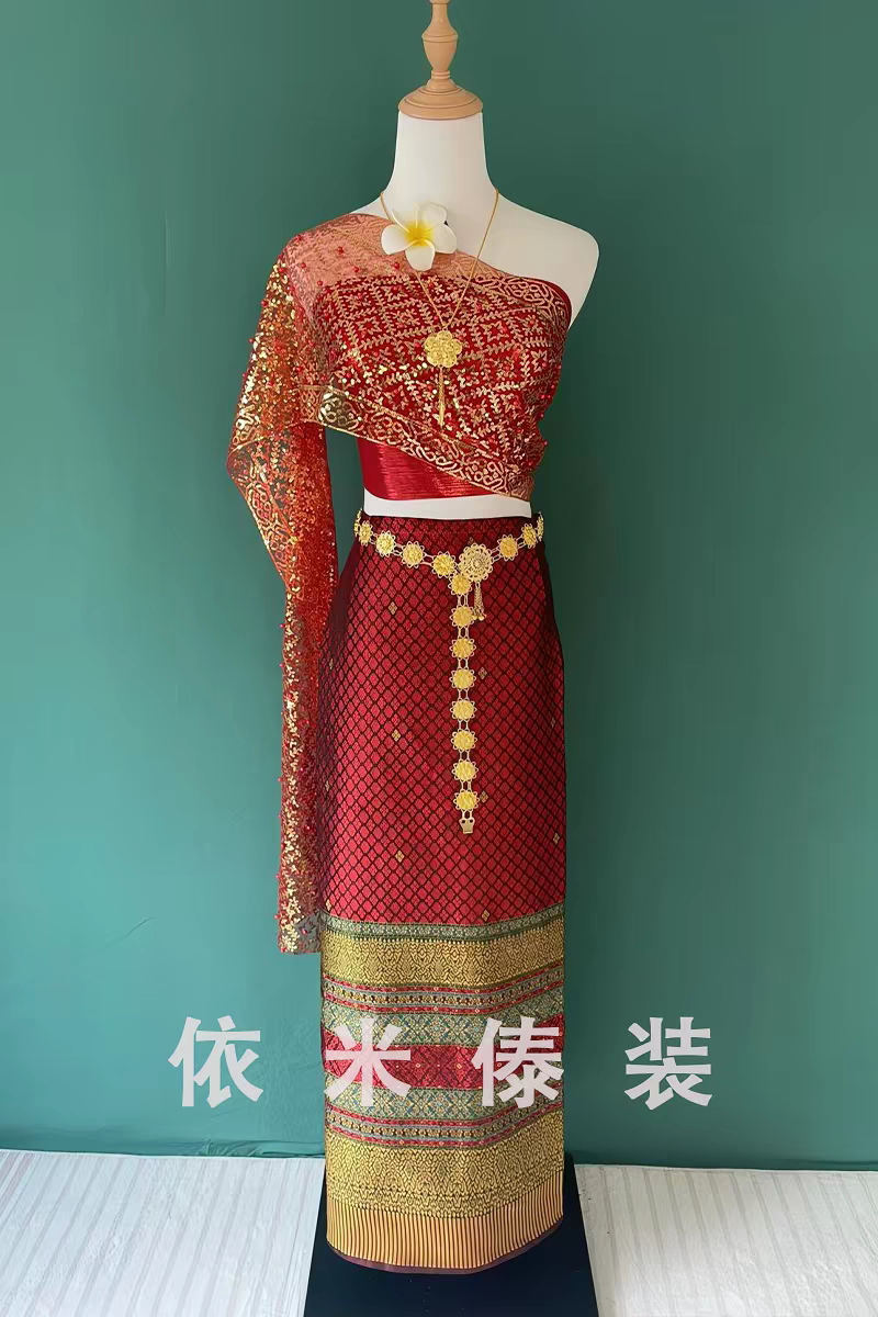 新款西双版纳傣族服装女套装旅拍款服传统西双版纳表演服
