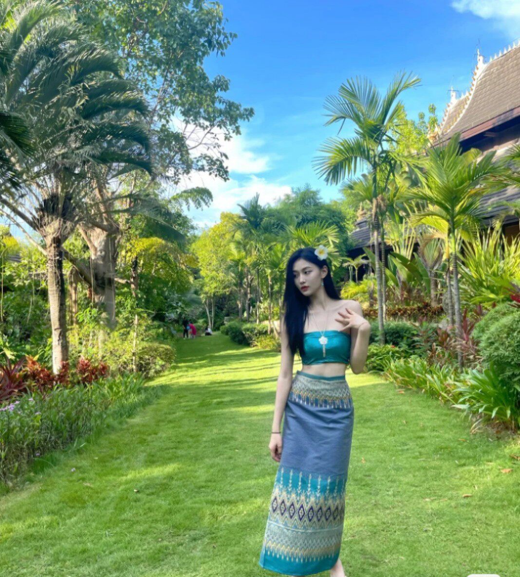 网红傣族服装西双版纳傣族小清新夏季影楼艺术写真拍照主题服装