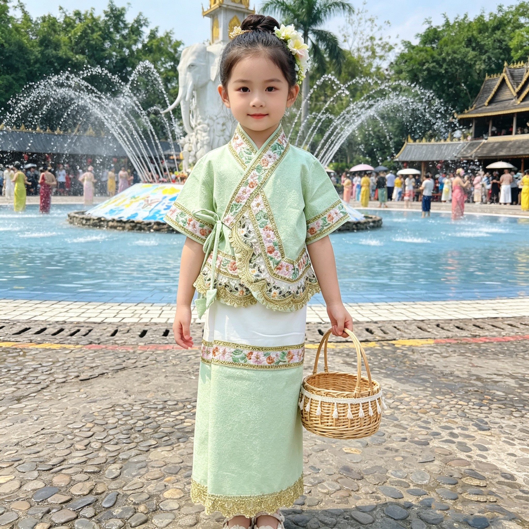2026夏款儿童傣族服装