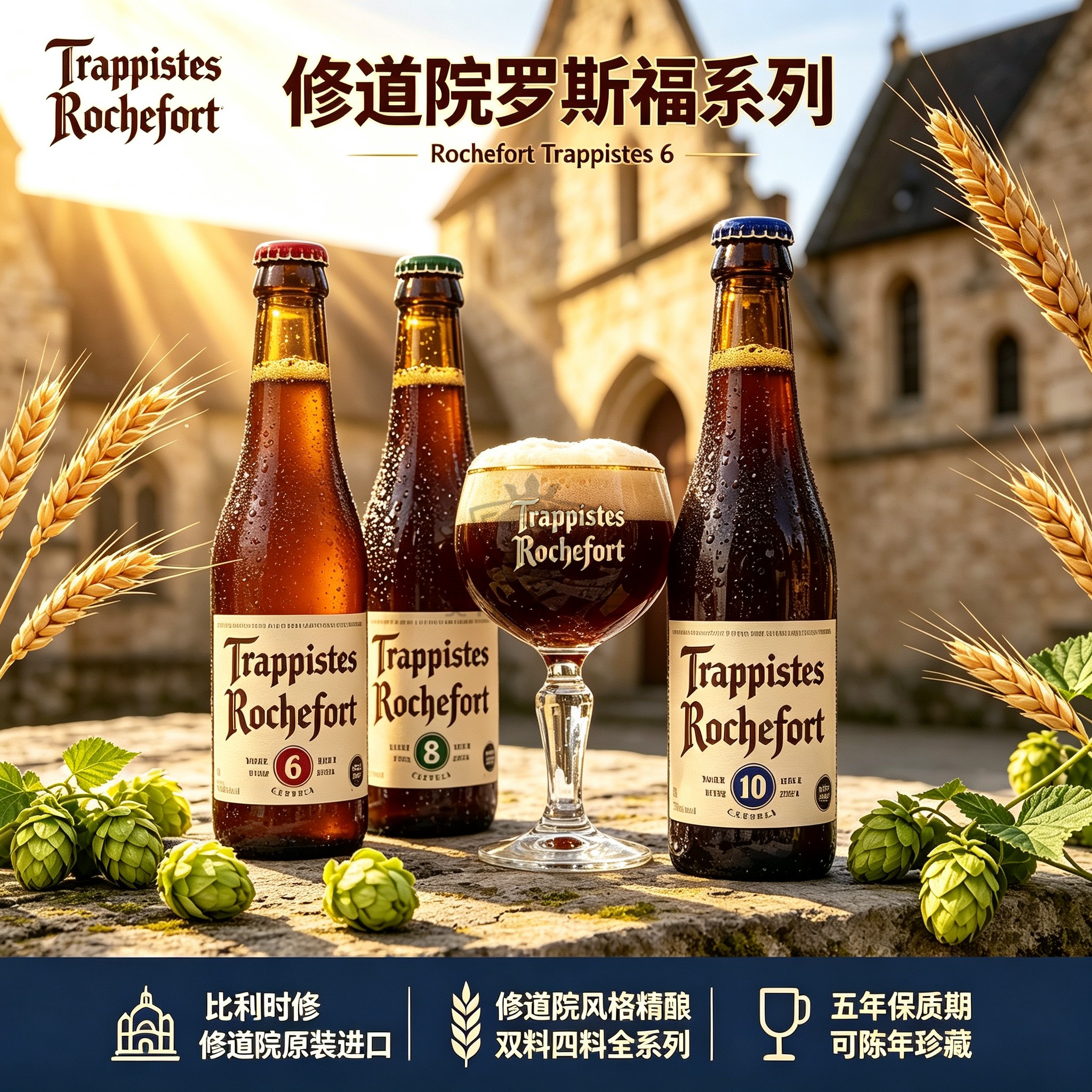 罗斯福10号精酿啤酒修道世涛啤酒8号6号烈性比利时进口